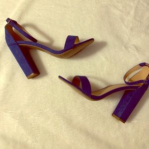 Royal Blue Strap Sandal Heels